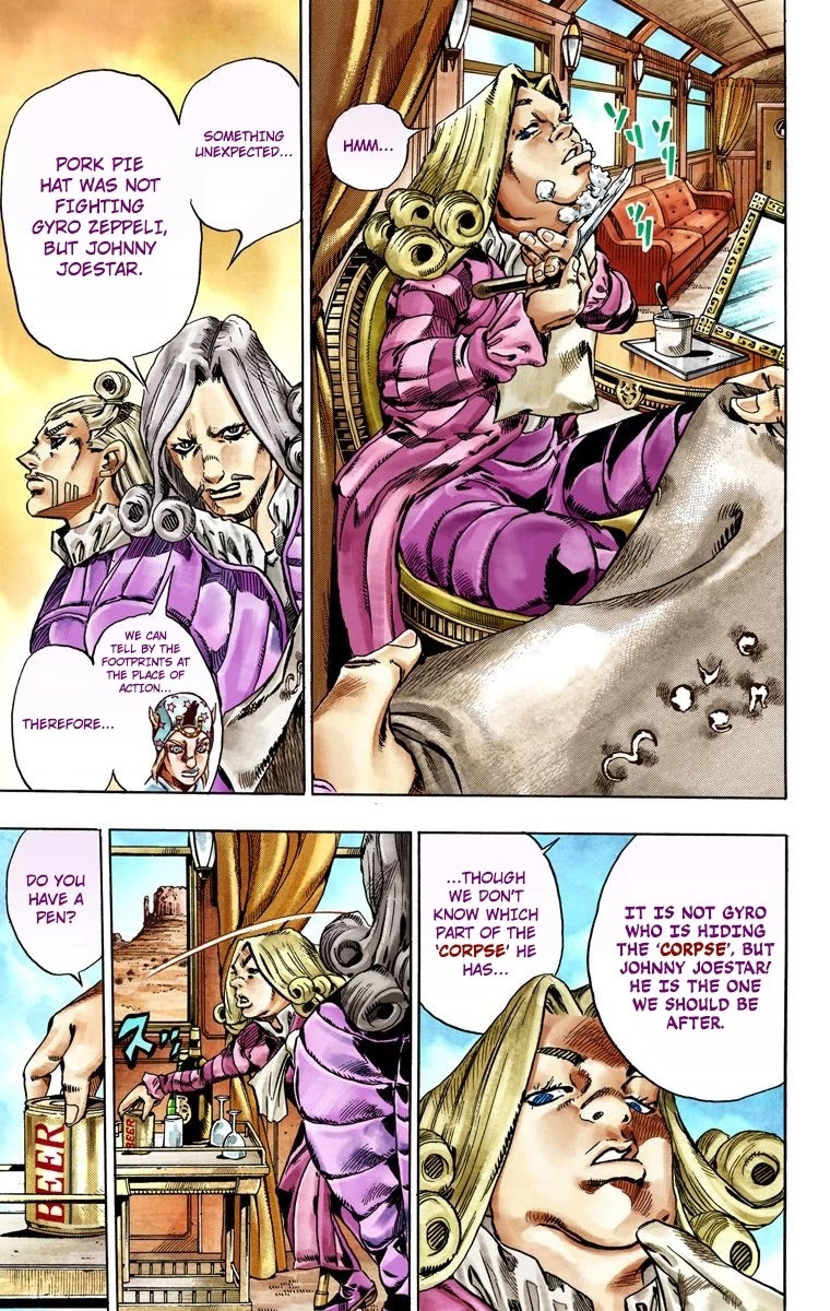 JoJo's Bizarre Adventure Part 7 - Steel Ball Run (Official Colored) chapter 28 page 14