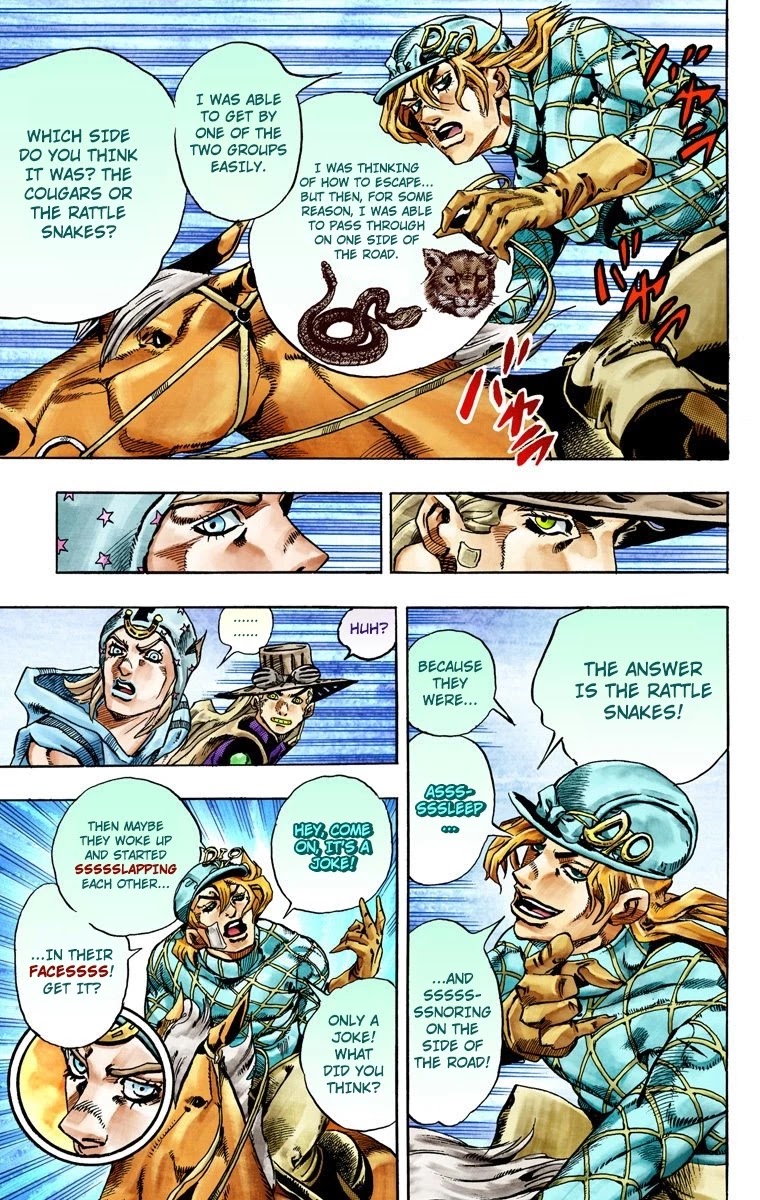 JoJo's Bizarre Adventure Part 7 - Steel Ball Run (Official Colored) chapter 28 page 33