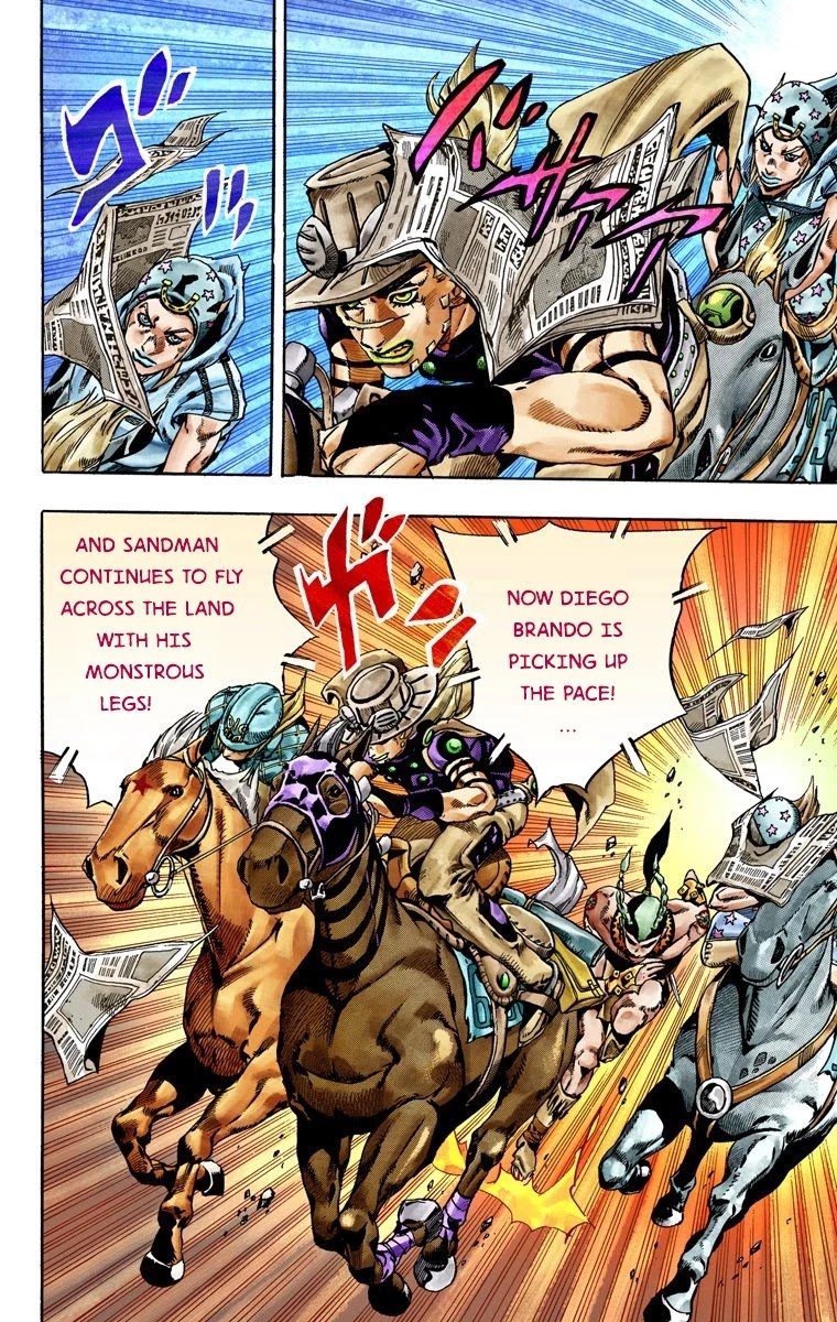 JoJo's Bizarre Adventure Part 7 - Steel Ball Run (Official Colored) chapter 28 page 7