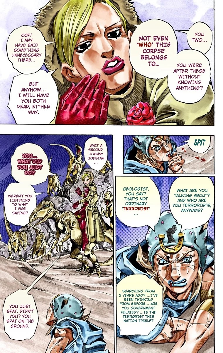 JoJo's Bizarre Adventure Part 7 - Steel Ball Run (Official Colored) chapter 31 page 14