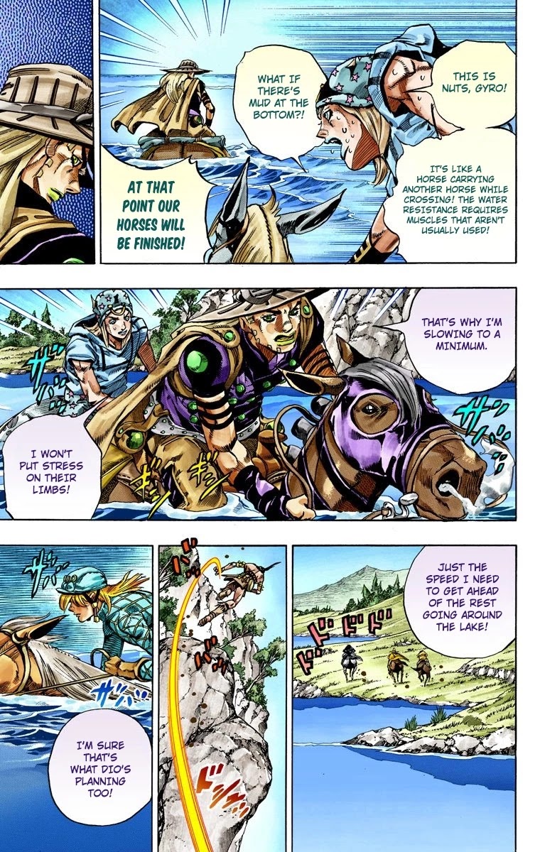 JoJo's Bizarre Adventure Part 7 - Steel Ball Run (Official Colored) chapter 32 page 12