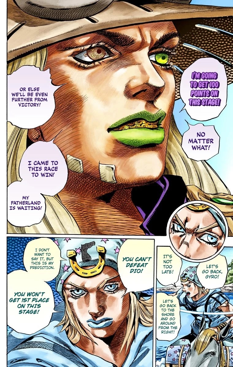 JoJo's Bizarre Adventure Part 7 - Steel Ball Run (Official Colored) chapter 32 page 13