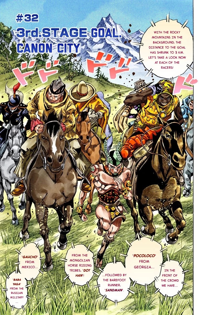 JoJo's Bizarre Adventure Part 7 - Steel Ball Run (Official Colored) chapter 32 page 2