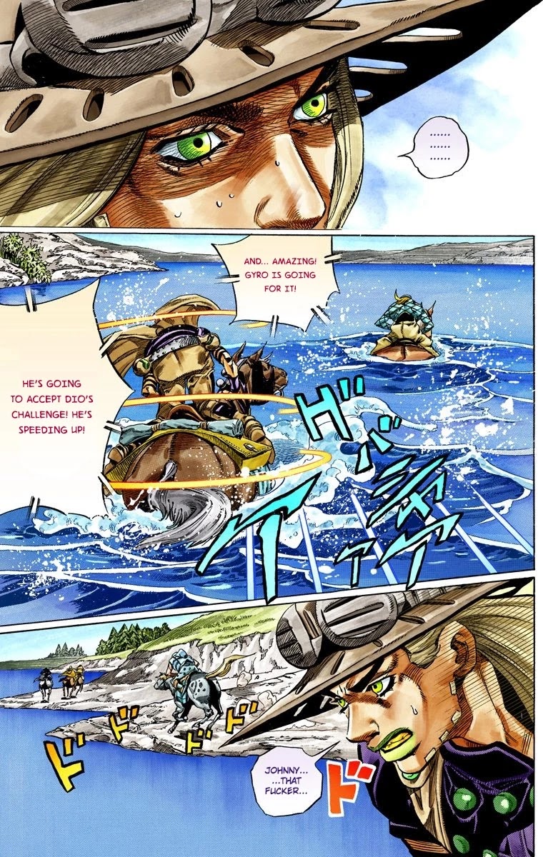 JoJo's Bizarre Adventure Part 7 - Steel Ball Run (Official Colored) chapter 32 page 20