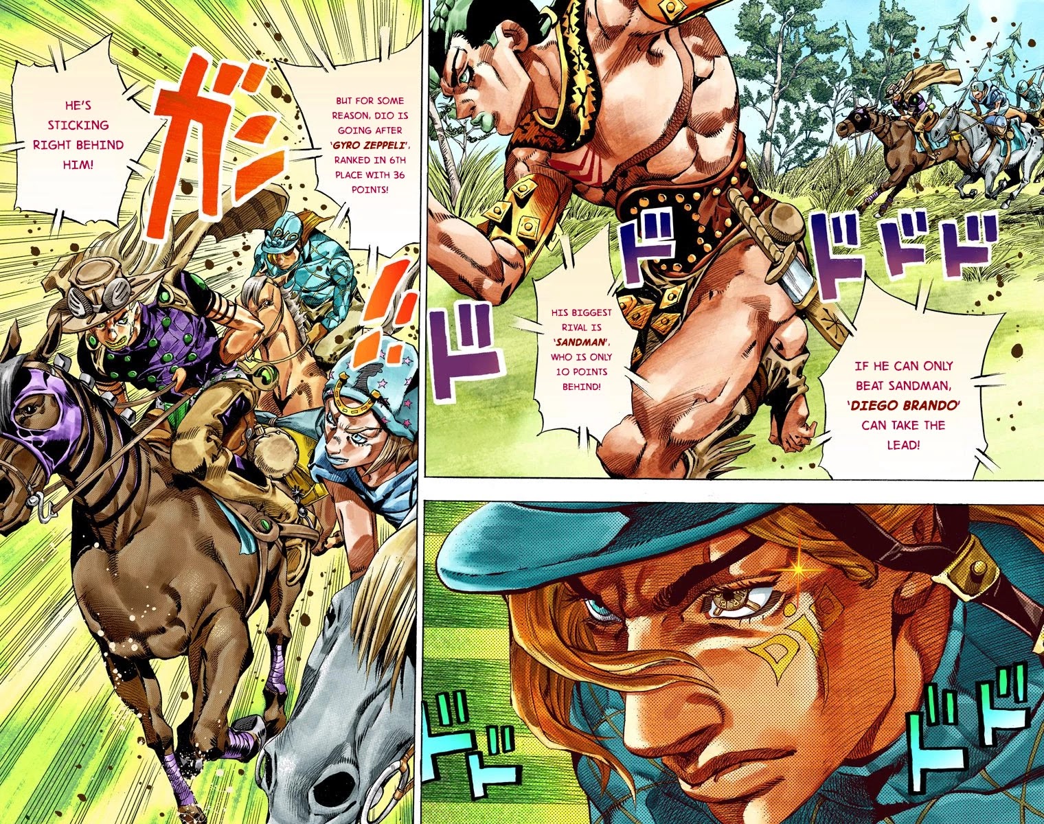 JoJo's Bizarre Adventure Part 7 - Steel Ball Run (Official Colored) chapter 32 page 4