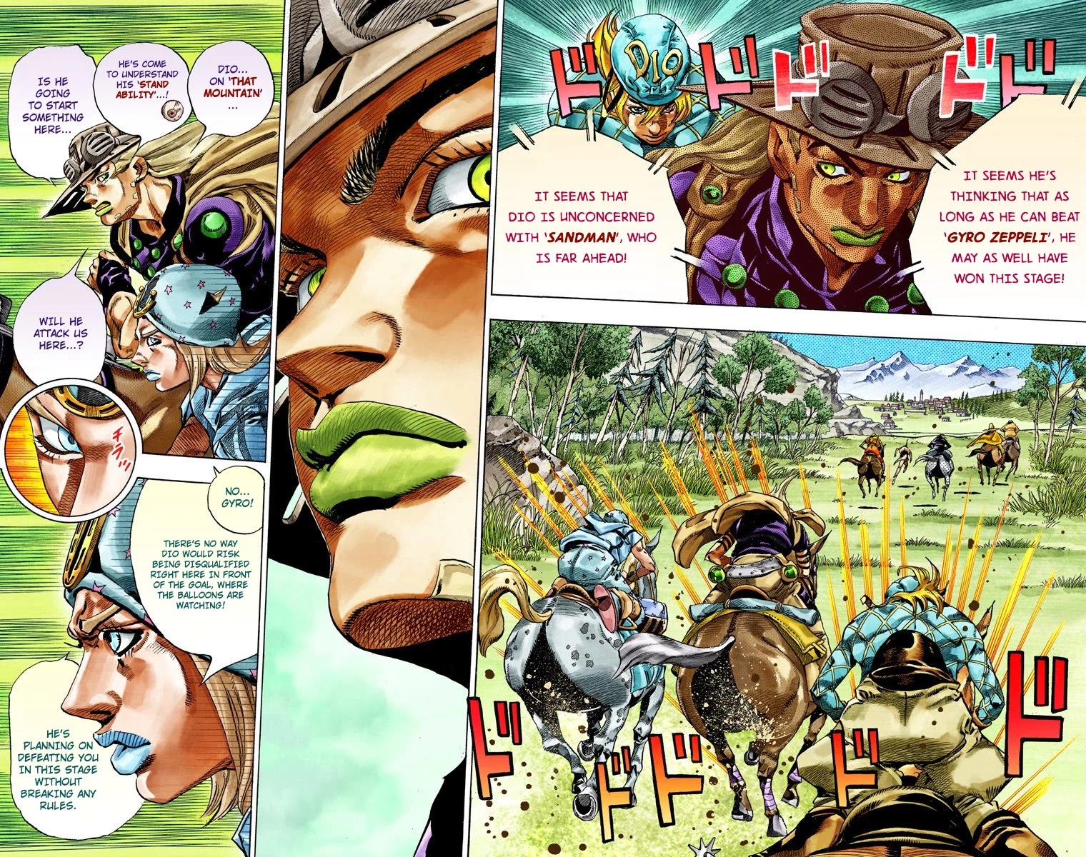 JoJo's Bizarre Adventure Part 7 - Steel Ball Run (Official Colored) chapter 32 page 5