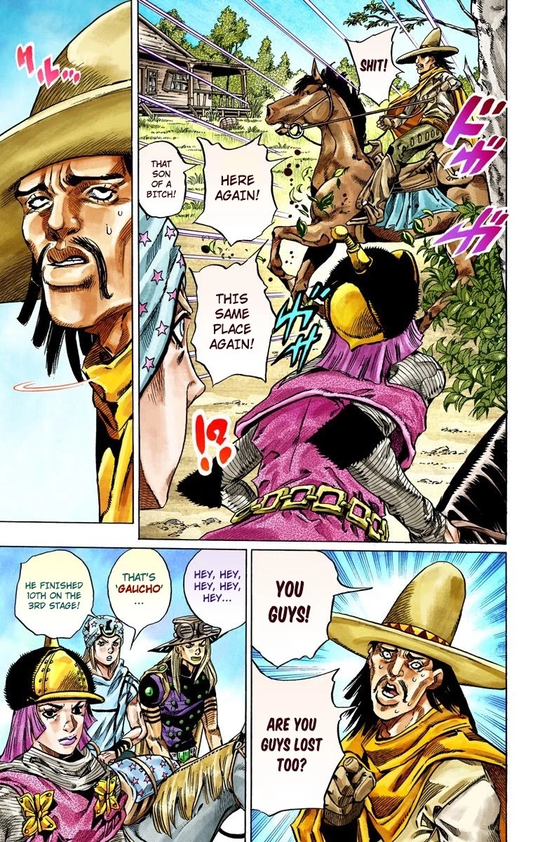 JoJo's Bizarre Adventure Part 7 - Steel Ball Run (Official Colored) chapter 33 page 38