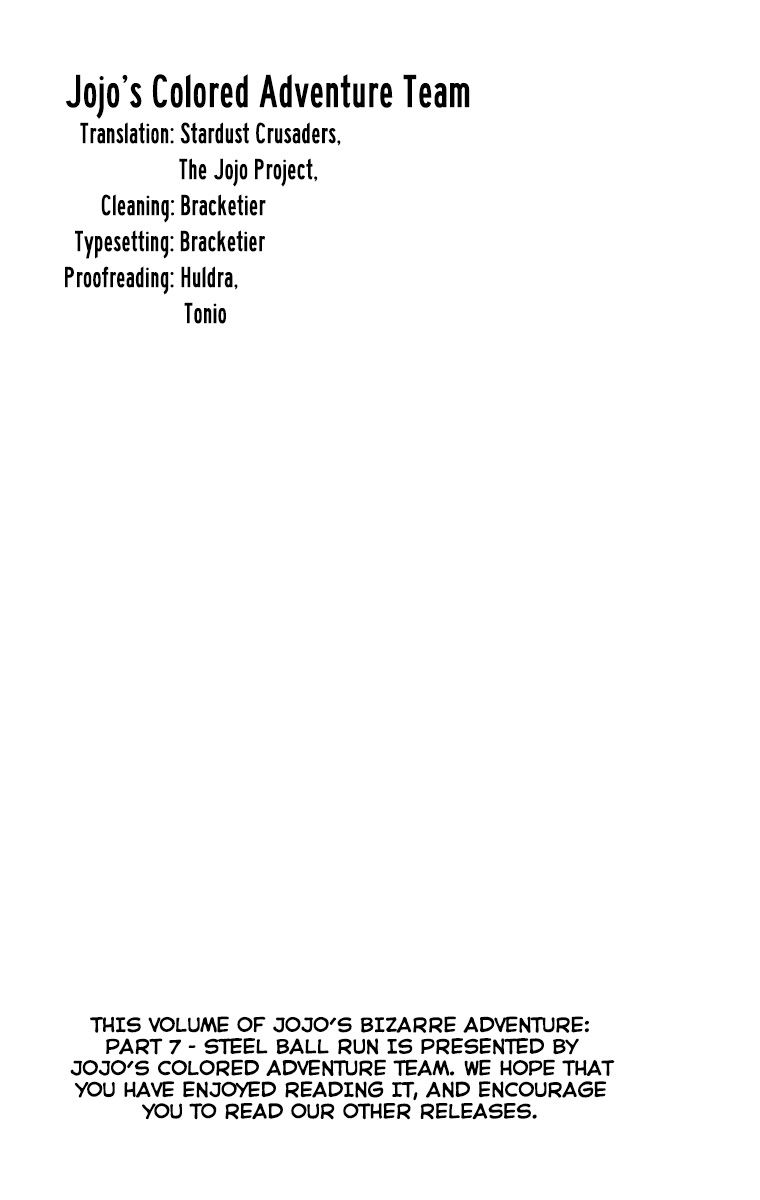 JoJo's Bizarre Adventure Part 7 - Steel Ball Run (Official Colored) chapter 33 page 57