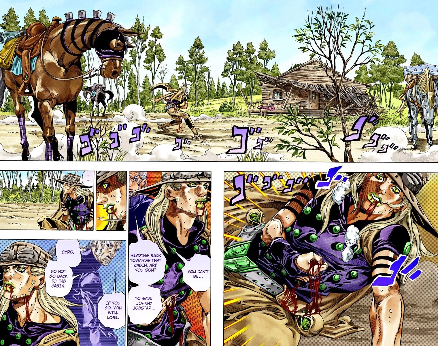 JoJo's Bizarre Adventure Part 7 - Steel Ball Run (Official Colored) chapter 35 page 15