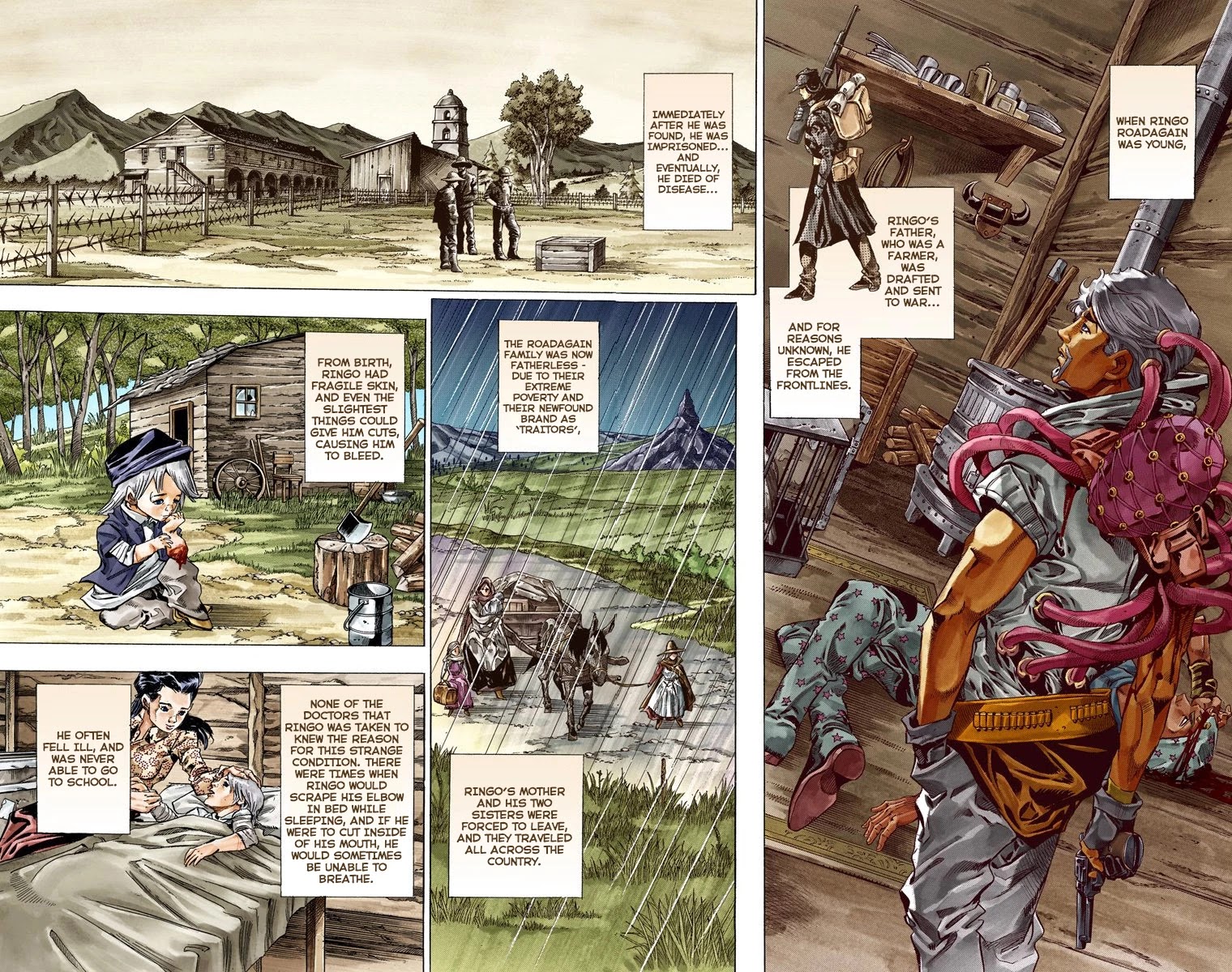 JoJo's Bizarre Adventure Part 7 - Steel Ball Run (Official Colored) chapter 35 page 3