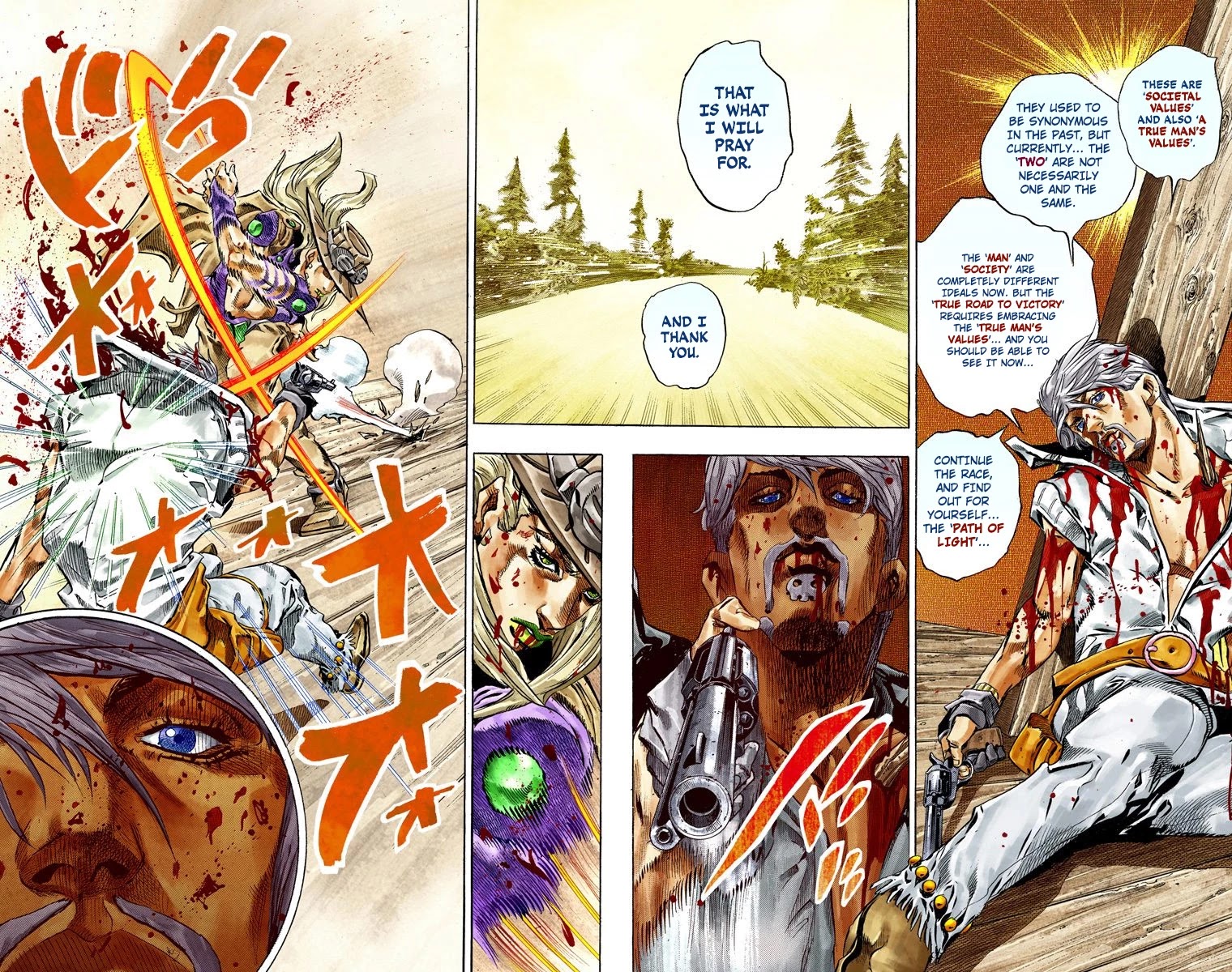 JoJo's Bizarre Adventure Part 7 - Steel Ball Run (Official Colored) chapter 35 page 43