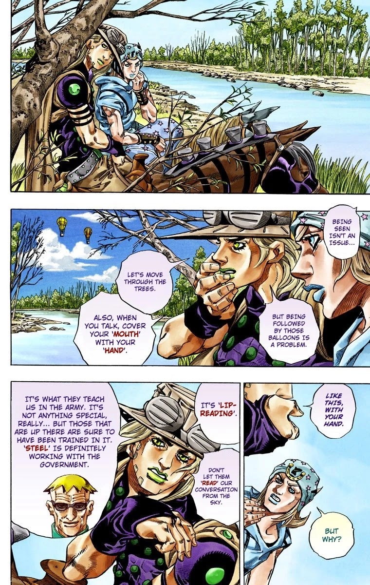 JoJo's Bizarre Adventure Part 7 - Steel Ball Run (Official Colored) chapter 36 page 11