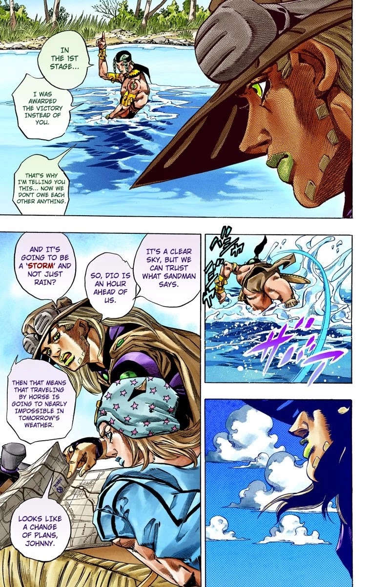 JoJo's Bizarre Adventure Part 7 - Steel Ball Run (Official Colored) chapter 36 page 14