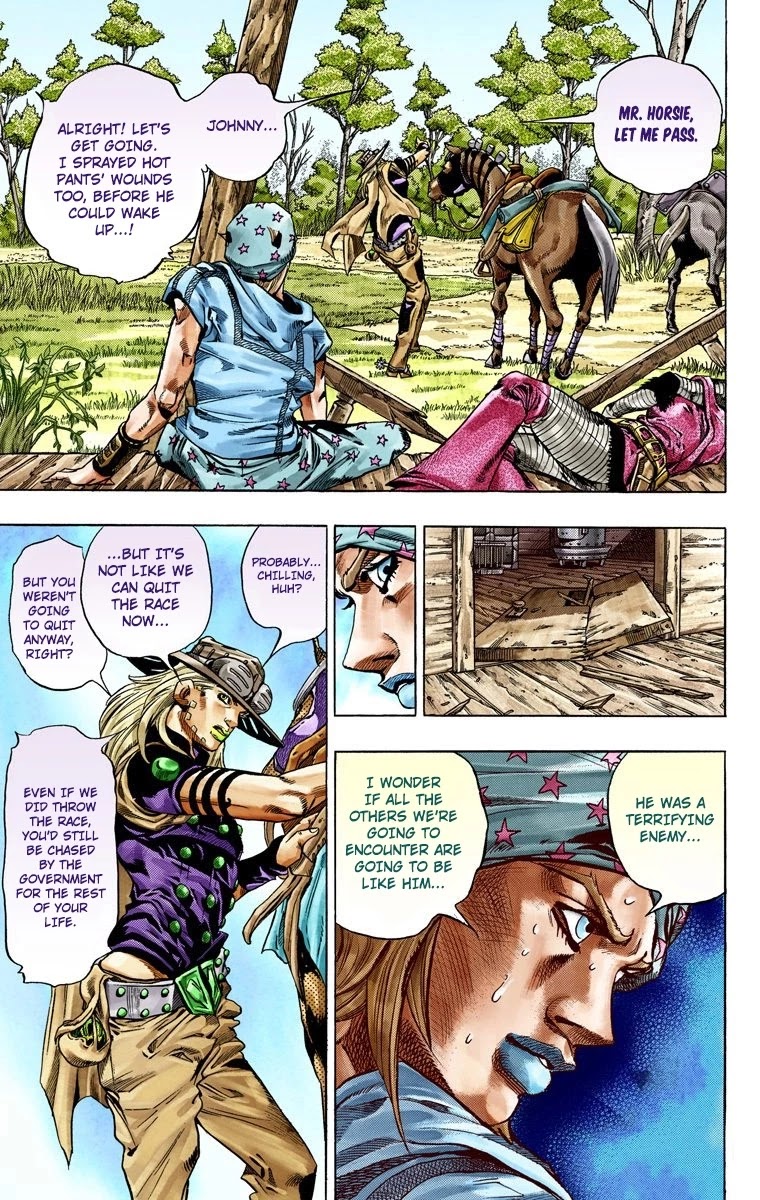 JoJo's Bizarre Adventure Part 7 - Steel Ball Run (Official Colored) chapter 36 page 7