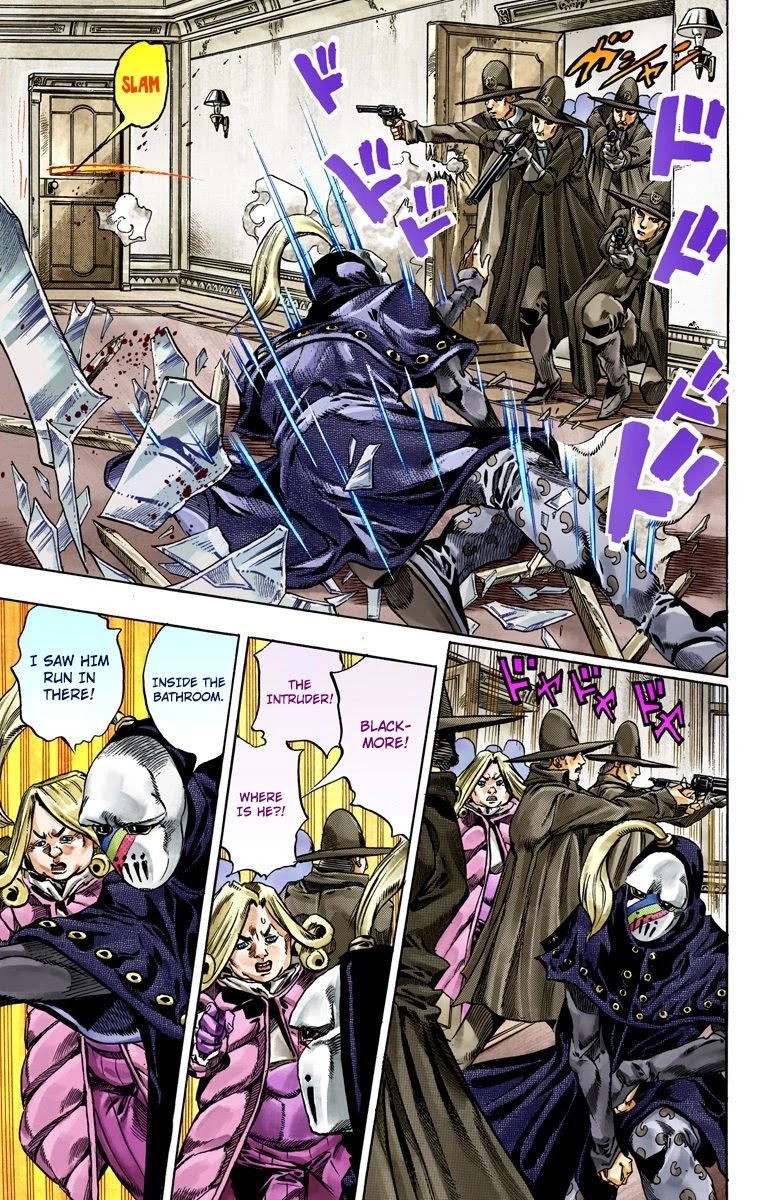 JoJo's Bizarre Adventure Part 7 - Steel Ball Run (Official Colored) chapter 37 page 12