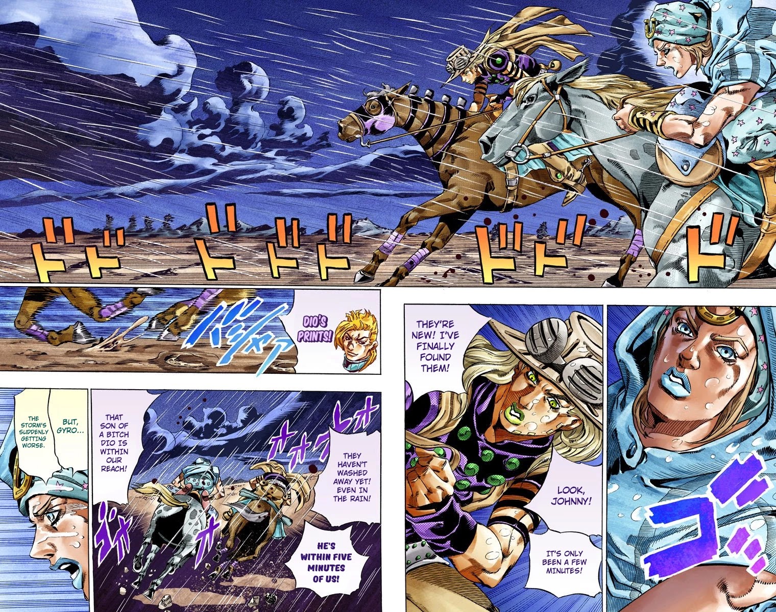 JoJo's Bizarre Adventure Part 7 - Steel Ball Run (Official Colored) chapter 37 page 42