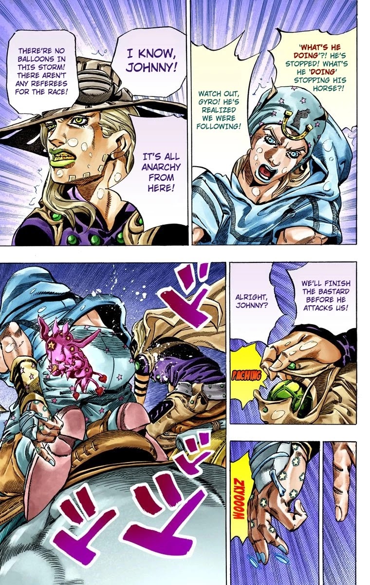 JoJo's Bizarre Adventure Part 7 - Steel Ball Run (Official Colored) chapter 38 page 23
