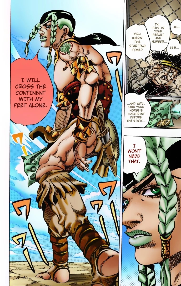 JoJo's Bizarre Adventure Part 7 - Steel Ball Run (Official Colored) chapter 4 page 16