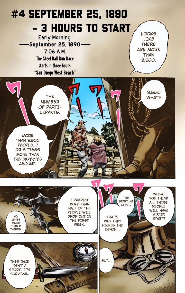JoJo's Bizarre Adventure Part 7 - Steel Ball Run (Official Colored) chapter 4 page 2