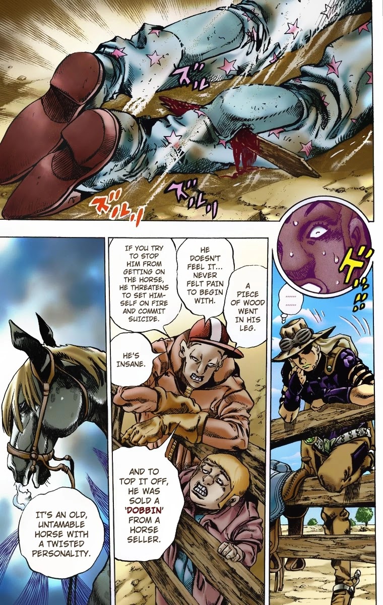 JoJo's Bizarre Adventure Part 7 - Steel Ball Run (Official Colored) chapter 4 page 9