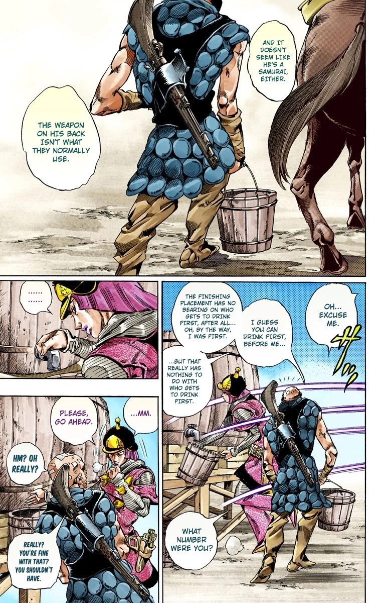 JoJo's Bizarre Adventure Part 7 - Steel Ball Run (Official Colored) chapter 40 page 10