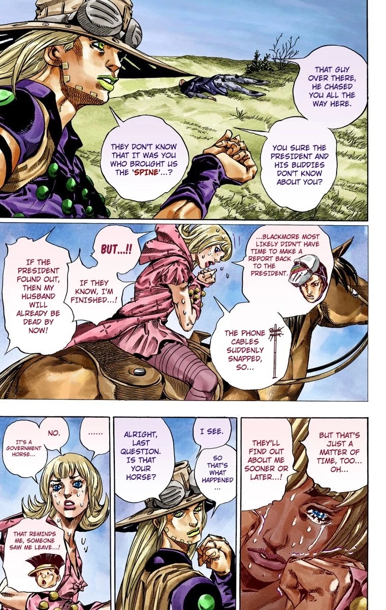 JoJo's Bizarre Adventure Part 7 - Steel Ball Run (Official Colored) chapter 40 page 23