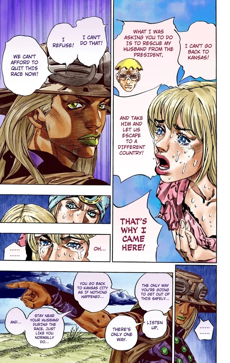 JoJo's Bizarre Adventure Part 7 - Steel Ball Run (Official Colored) chapter 40 page 27
