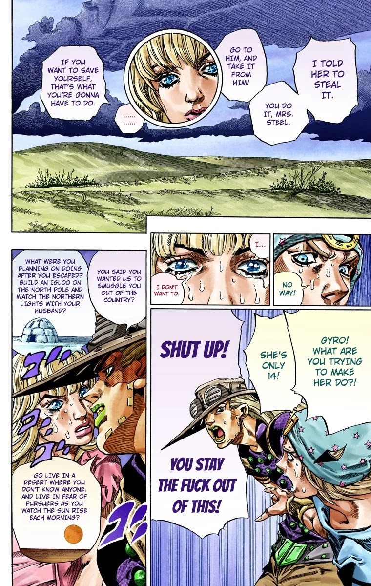JoJo's Bizarre Adventure Part 7 - Steel Ball Run (Official Colored) chapter 40 page 29
