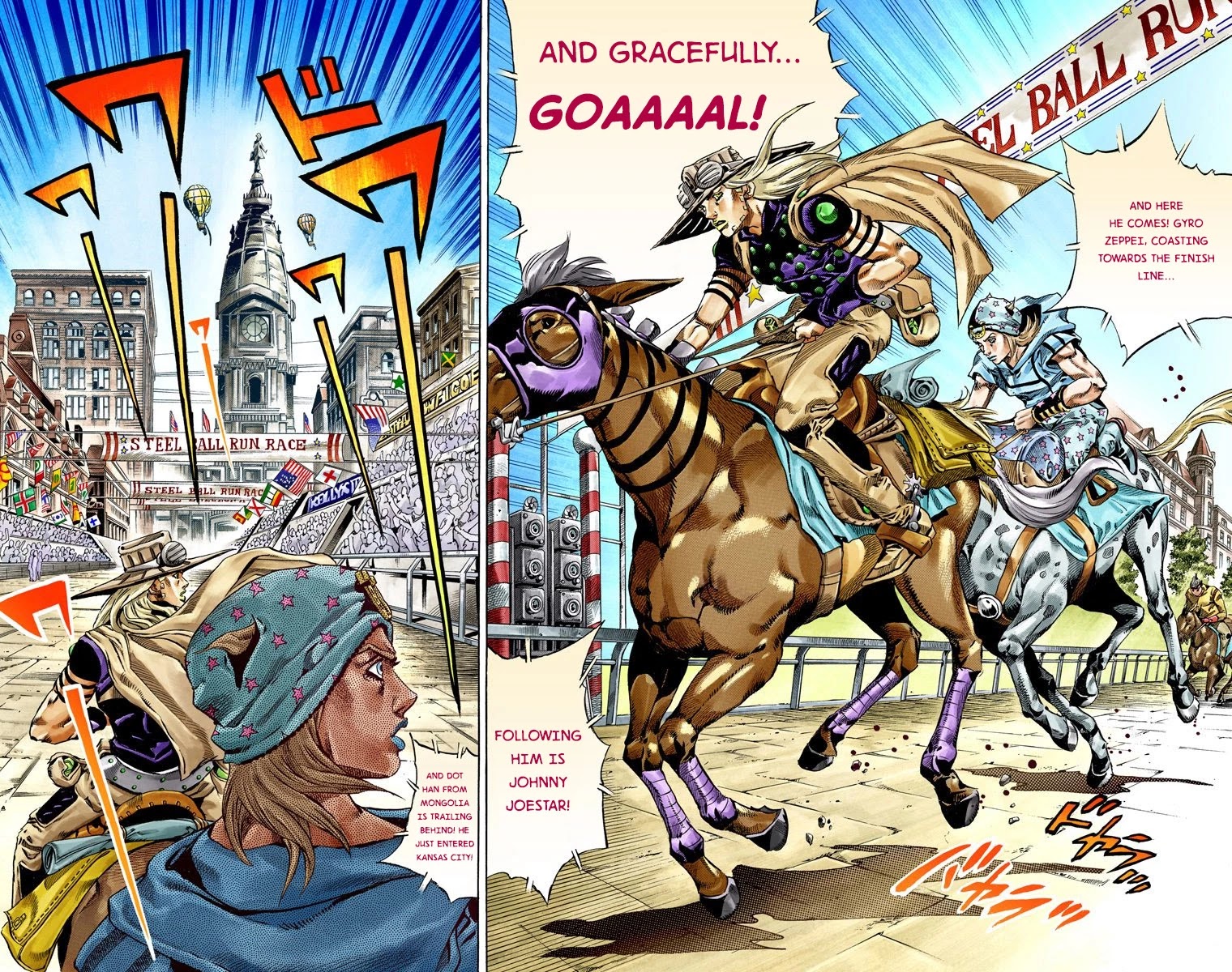 JoJo's Bizarre Adventure Part 7 - Steel Ball Run (Official Colored) chapter 40 page 4