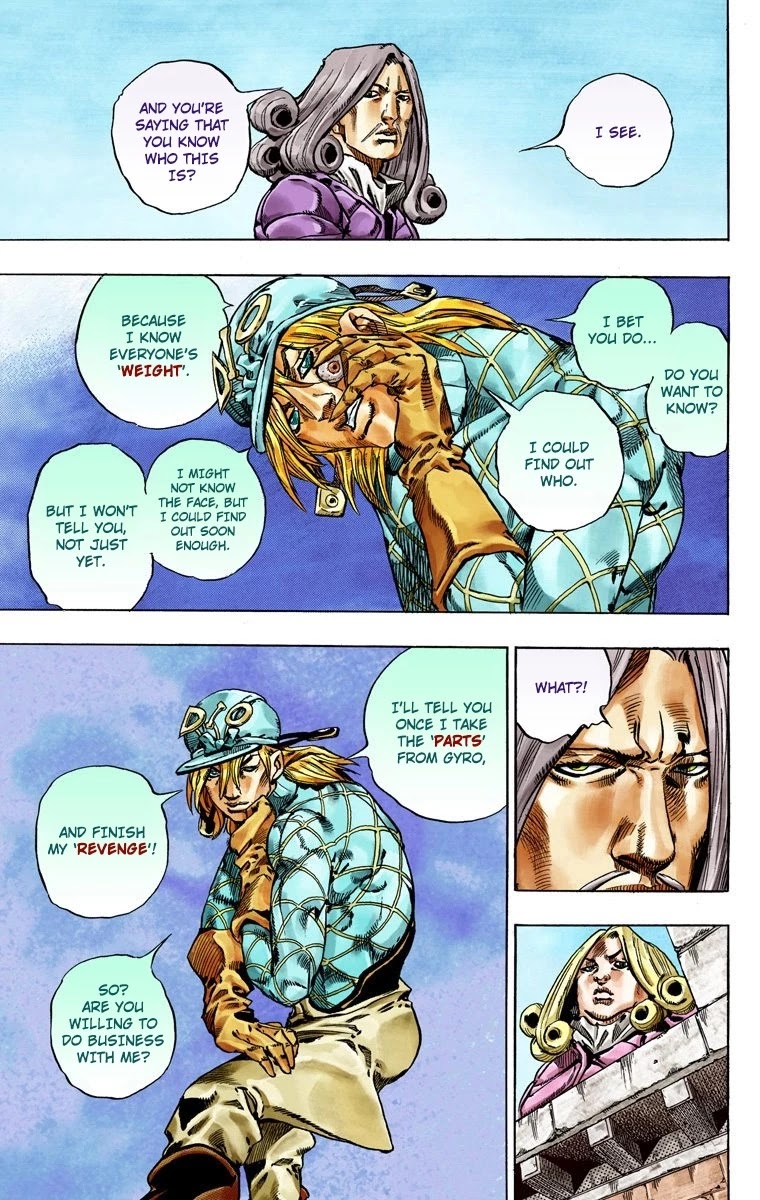 JoJo's Bizarre Adventure Part 7 - Steel Ball Run (Official Colored) chapter 40 page 43