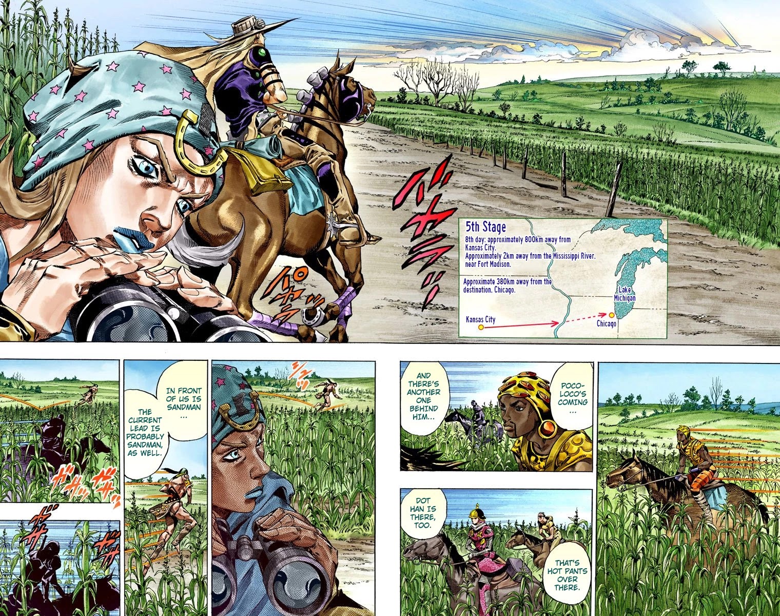 JoJo's Bizarre Adventure Part 7 - Steel Ball Run (Official Colored) chapter 41 page 3