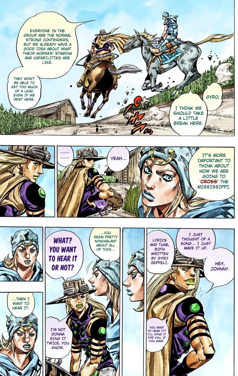 JoJo's Bizarre Adventure Part 7 - Steel Ball Run (Official Colored) chapter 41 page 5