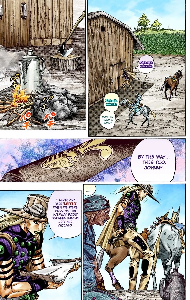 JoJo's Bizarre Adventure Part 7 - Steel Ball Run (Official Colored) chapter 41 page 7