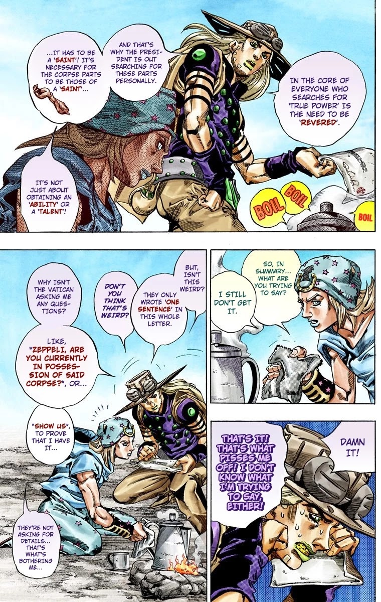 JoJo's Bizarre Adventure Part 7 - Steel Ball Run (Official Colored) chapter 41 page 9