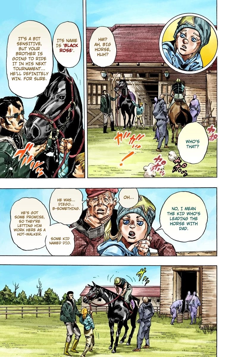 JoJo's Bizarre Adventure Part 7 - Steel Ball Run (Official Colored) chapter 42 page 13