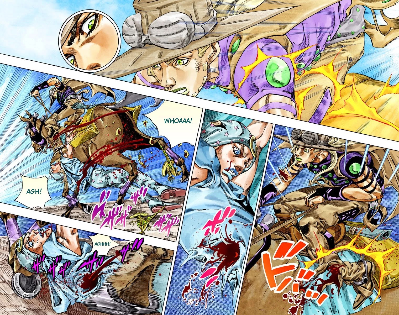 JoJo's Bizarre Adventure Part 7 - Steel Ball Run (Official Colored) chapter 42 page 32