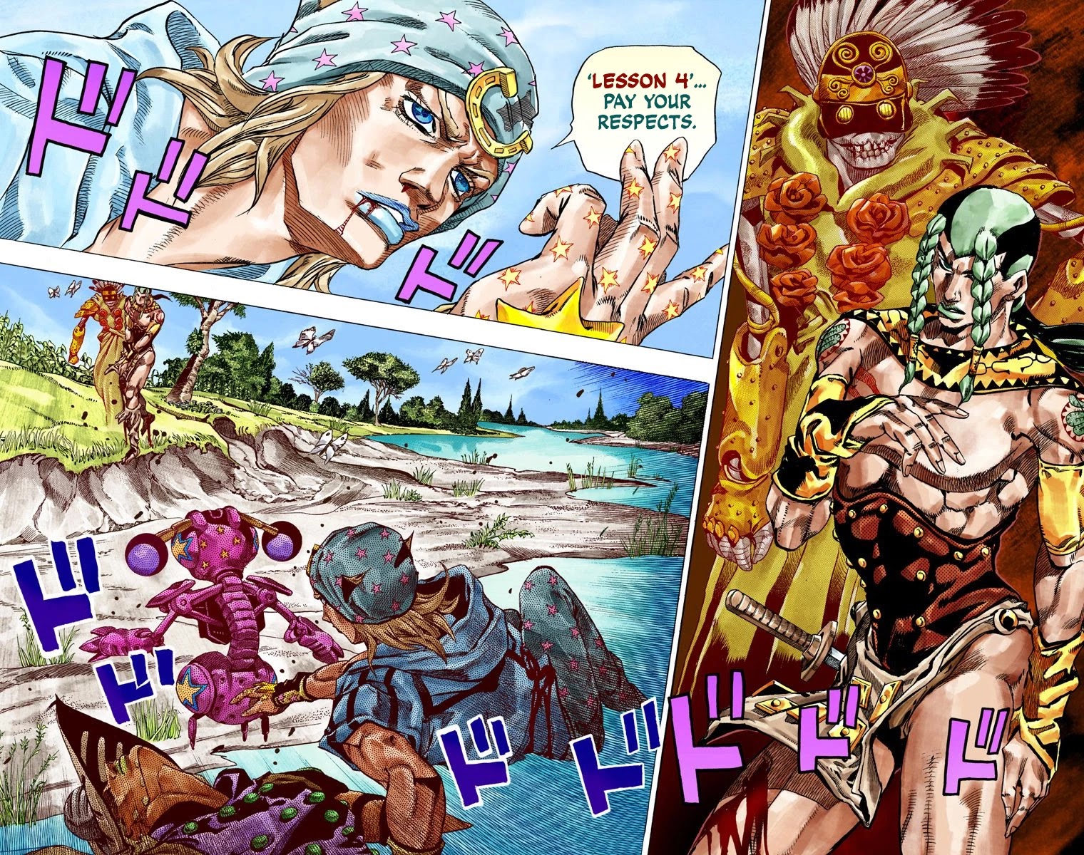 JoJo's Bizarre Adventure Part 7 - Steel Ball Run (Official Colored) chapter 44 page 22