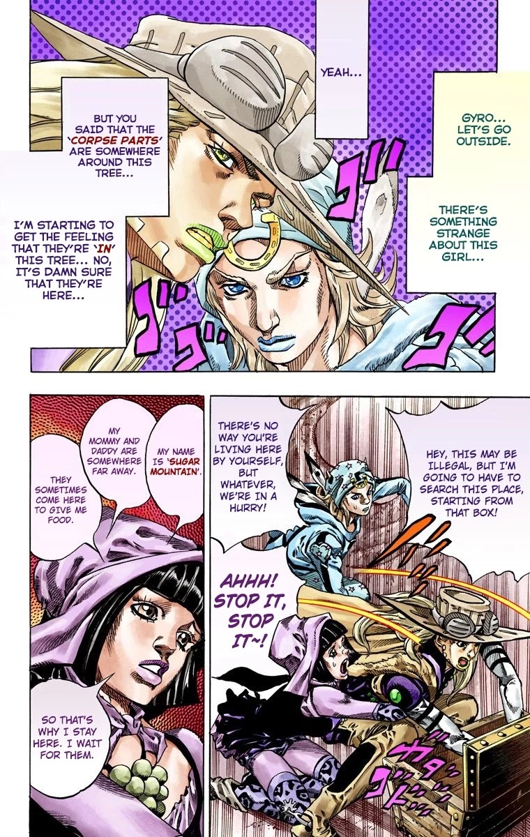 JoJo's Bizarre Adventure Part 7 - Steel Ball Run (Official Colored) chapter 45 page 37