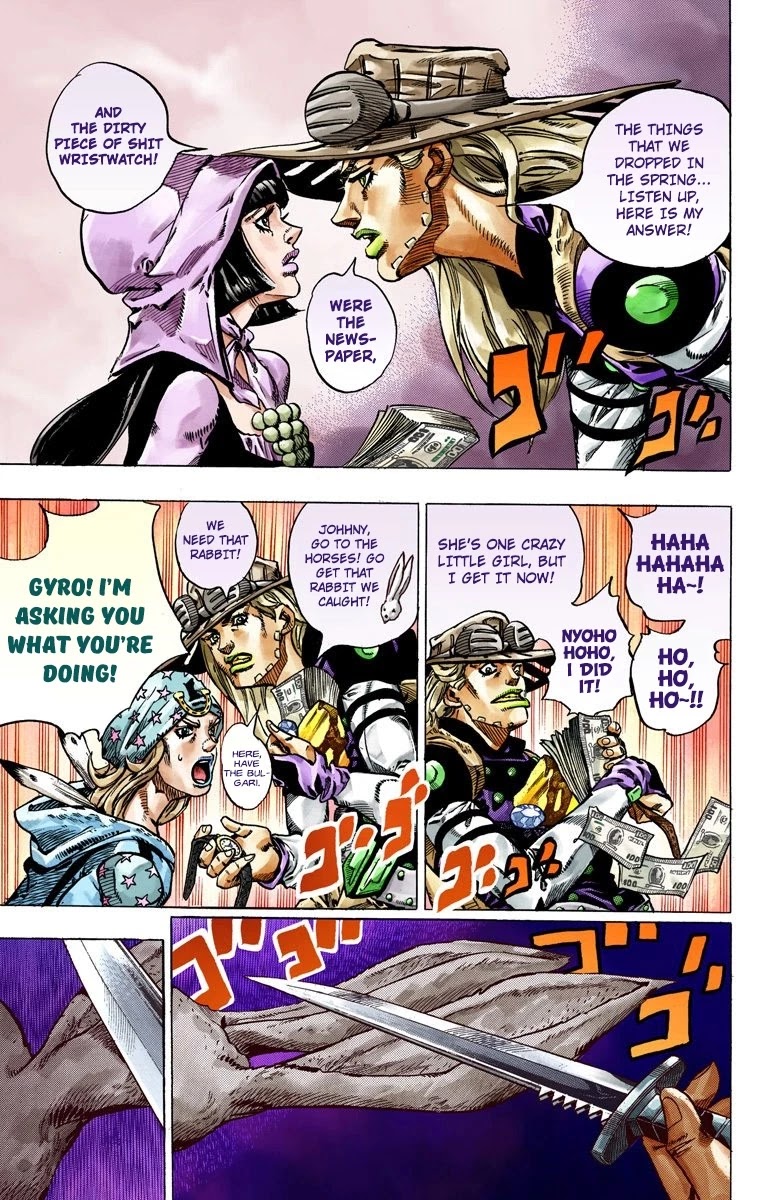 JoJo's Bizarre Adventure Part 7 - Steel Ball Run (Official Colored) chapter 45 page 46