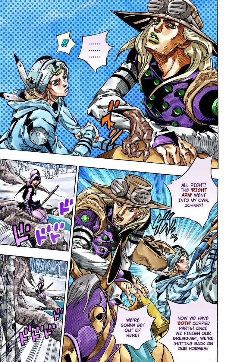 JoJo's Bizarre Adventure Part 7 - Steel Ball Run (Official Colored) chapter 46 page 14