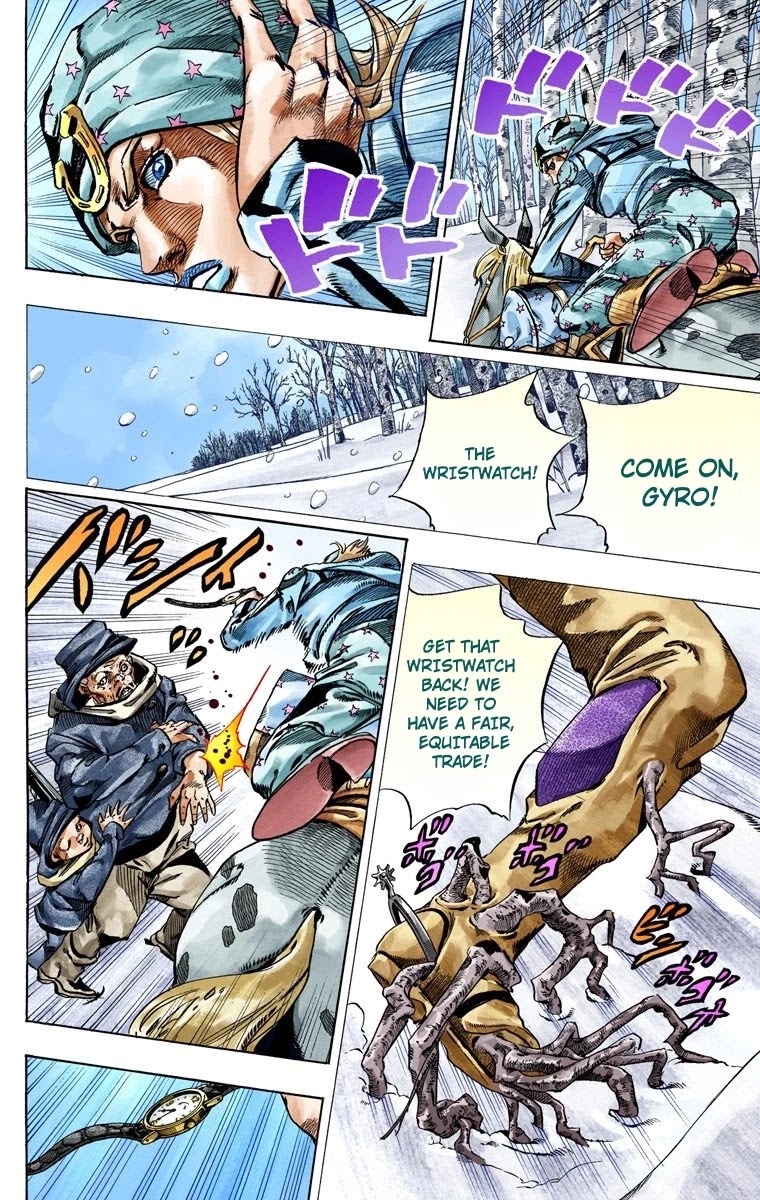 JoJo's Bizarre Adventure Part 7 - Steel Ball Run (Official Colored) chapter 46 page 15