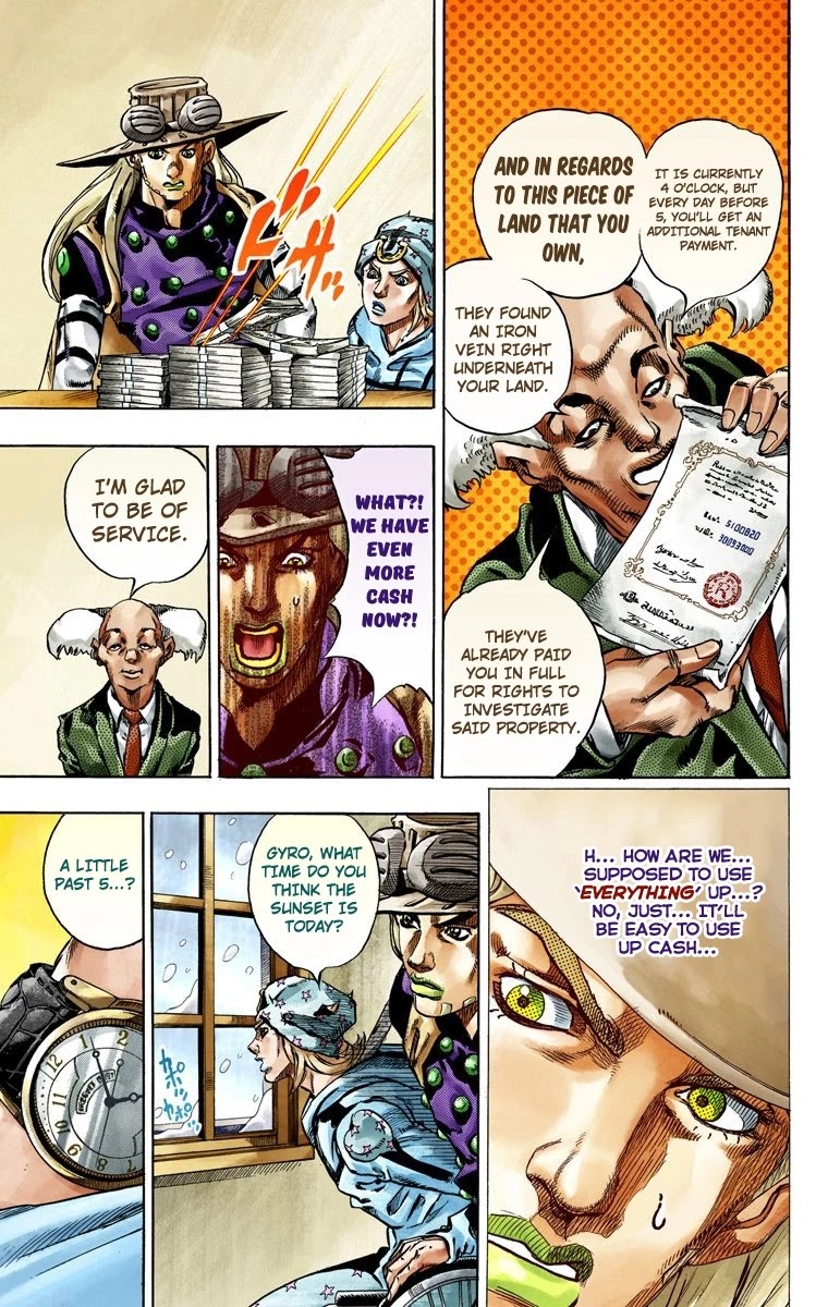 JoJo's Bizarre Adventure Part 7 - Steel Ball Run (Official Colored) chapter 46 page 25