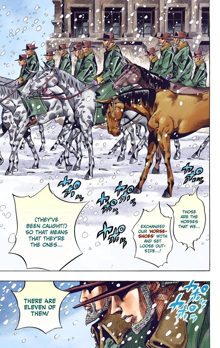 JoJo's Bizarre Adventure Part 7 - Steel Ball Run (Official Colored) chapter 46 page 27