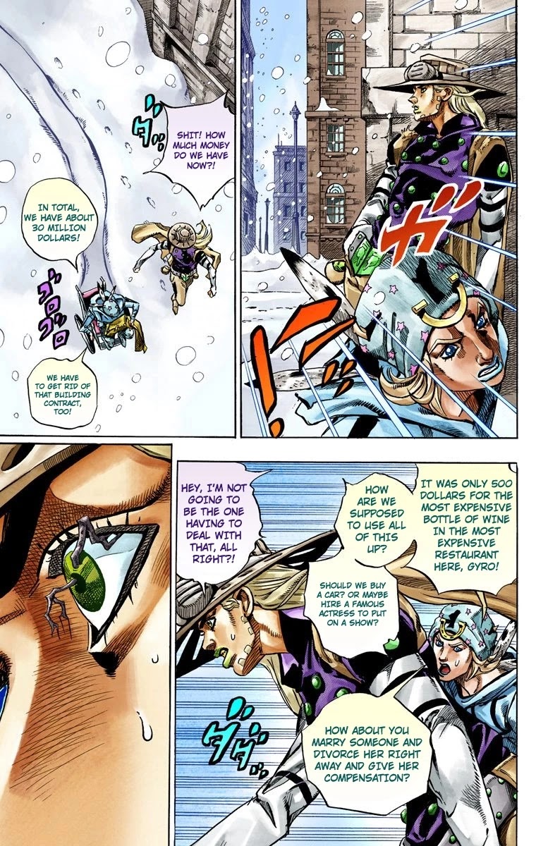 JoJo's Bizarre Adventure Part 7 - Steel Ball Run (Official Colored) chapter 46 page 29