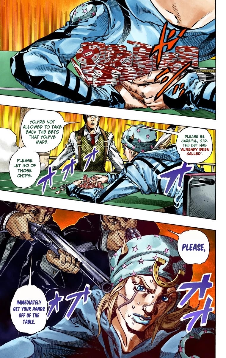 JoJo's Bizarre Adventure Part 7 - Steel Ball Run (Official Colored) chapter 46 page 40
