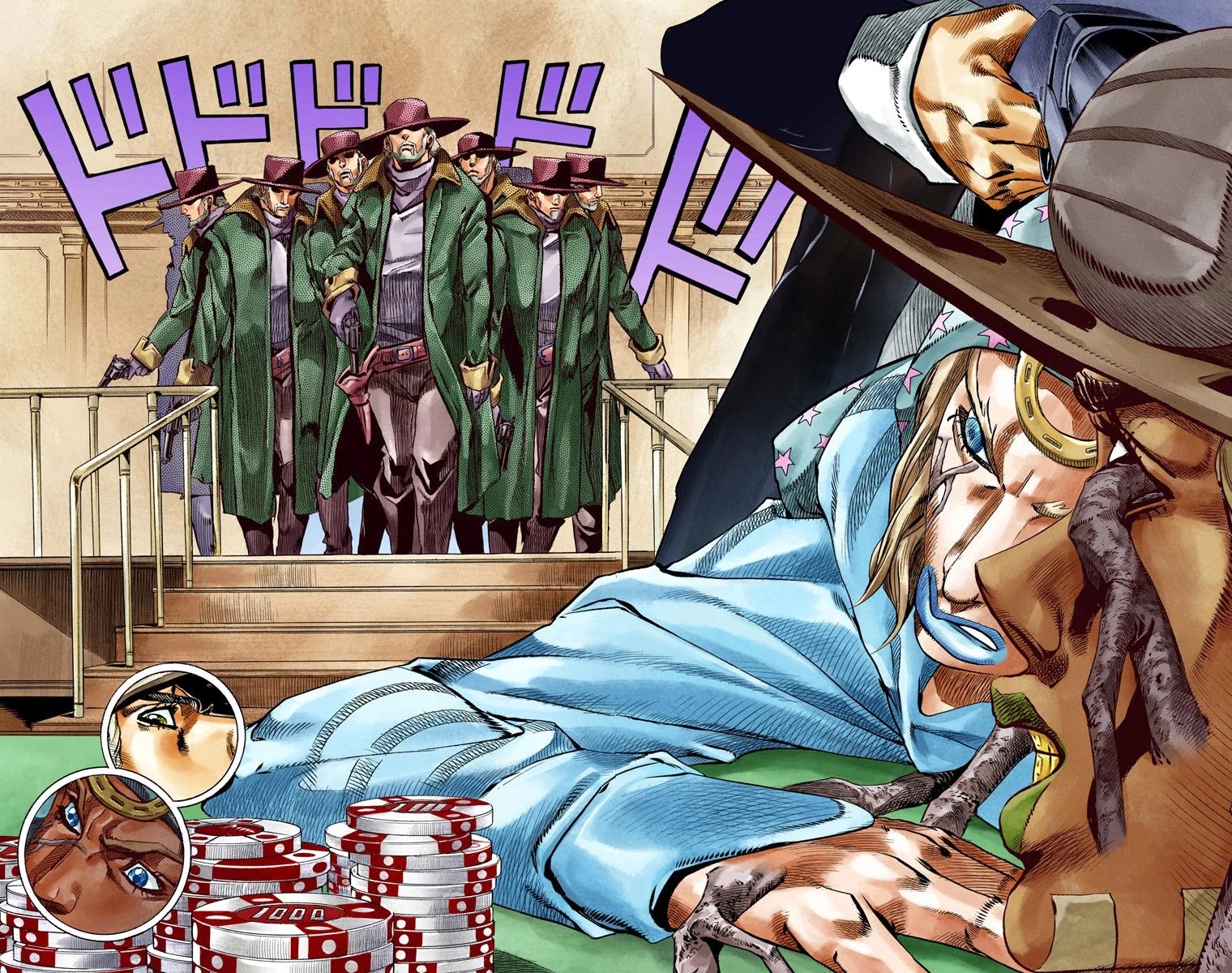 JoJo's Bizarre Adventure Part 7 - Steel Ball Run (Official Colored) chapter 46 page 43