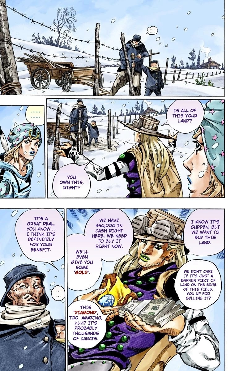 JoJo's Bizarre Adventure Part 7 - Steel Ball Run (Official Colored) chapter 46 page 6