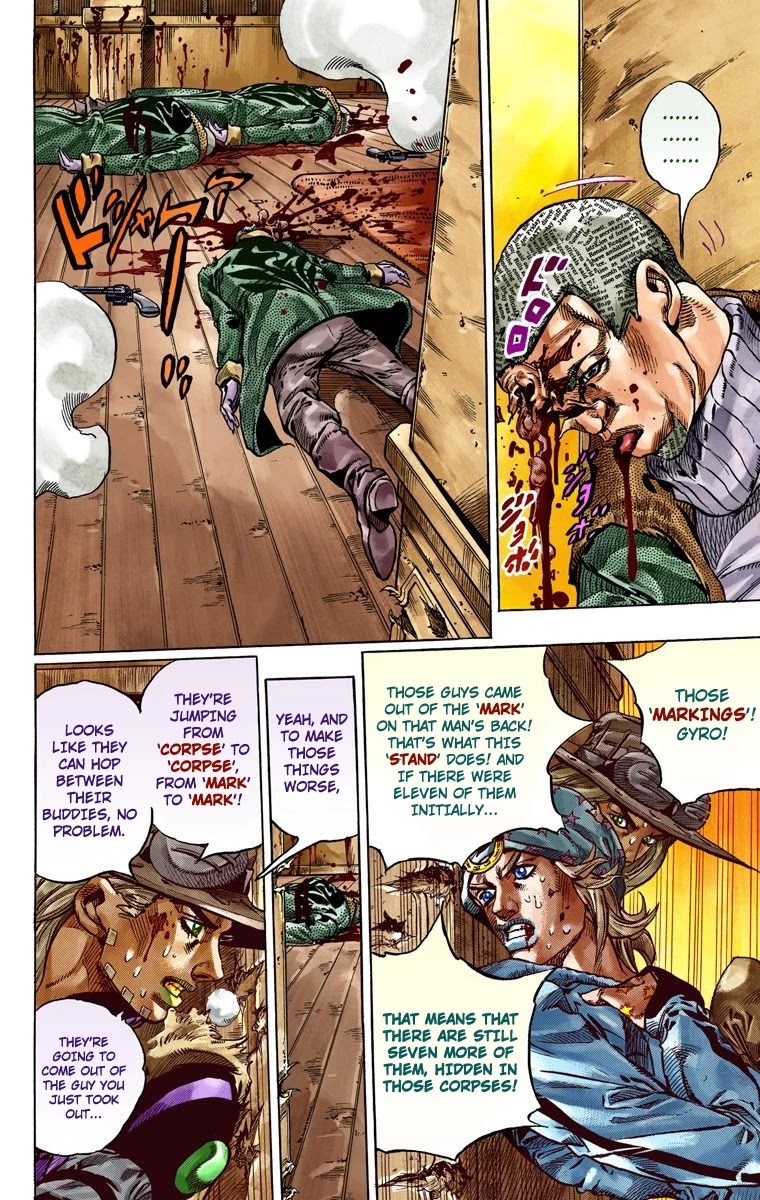 JoJo's Bizarre Adventure Part 7 - Steel Ball Run (Official Colored) chapter 47 page 14