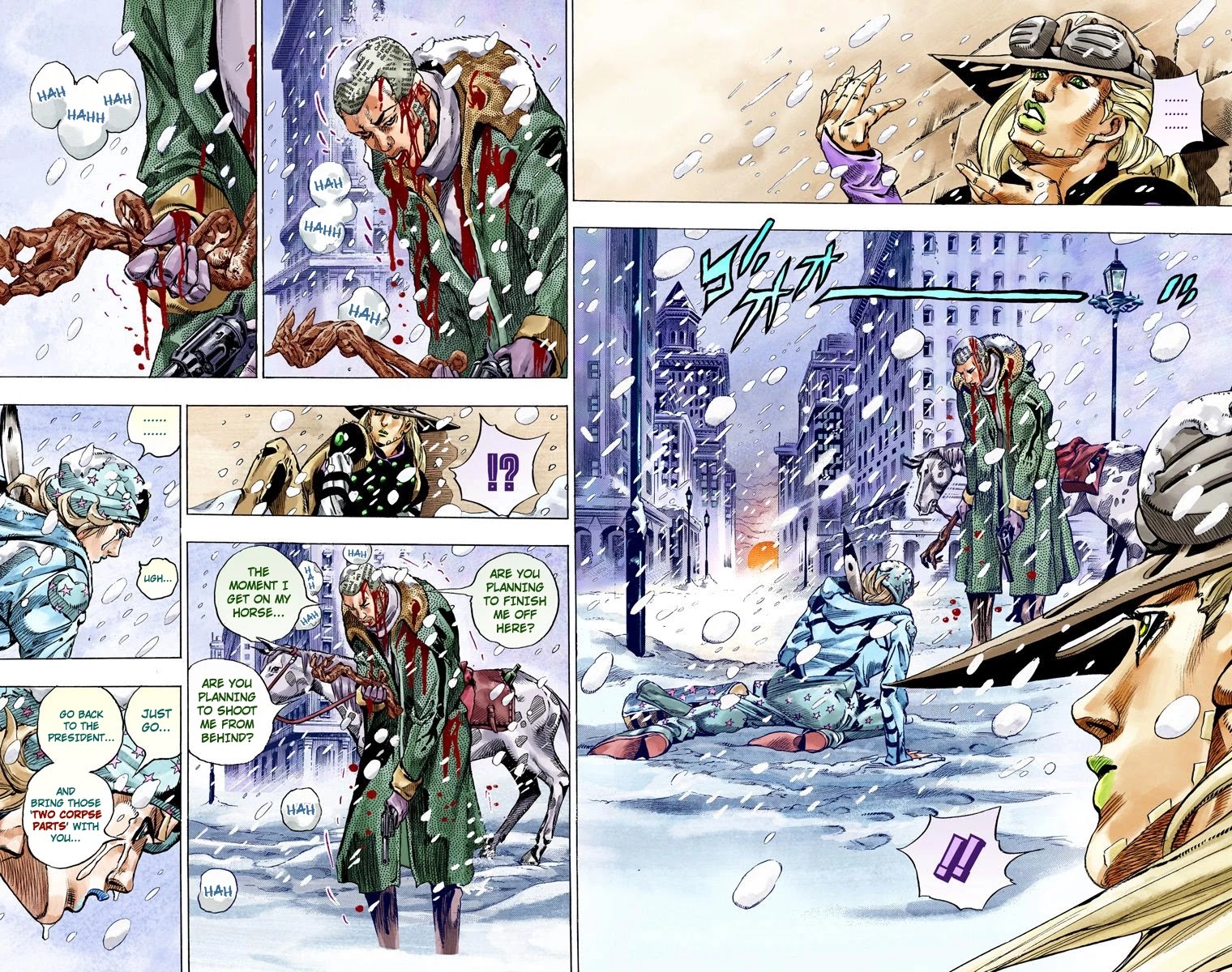 JoJo's Bizarre Adventure Part 7 - Steel Ball Run (Official Colored) chapter 48 page 10