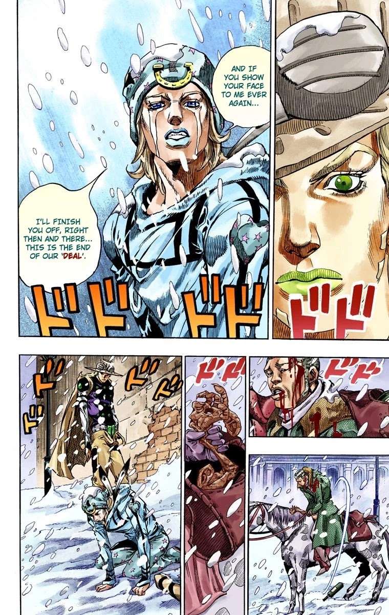 JoJo's Bizarre Adventure Part 7 - Steel Ball Run (Official Colored) chapter 48 page 11